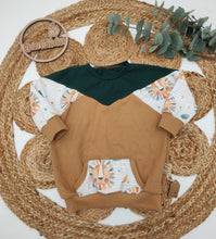 Lade das Bild in den Galerie-Viewer, Gr. 74 Oversize Sweatshirt (lang geschnitten) Lion