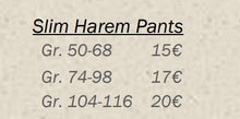 Lade das Bild in den Galerie-Viewer, Preise ~ Slim Harem Pants ~ Gr. 50-116