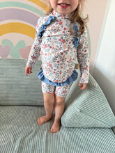 Lade das Bild in den Galerie-Viewer, Badelycra UV50+ Blumen Meterware