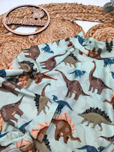 Lade das Bild in den Galerie-Viewer, Gr. 104 UV-Badeset langarm, hohes Halsbündchen, Dinos