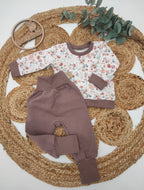 Gr. 56 - 68 Babyset Wildblumen Watercolor