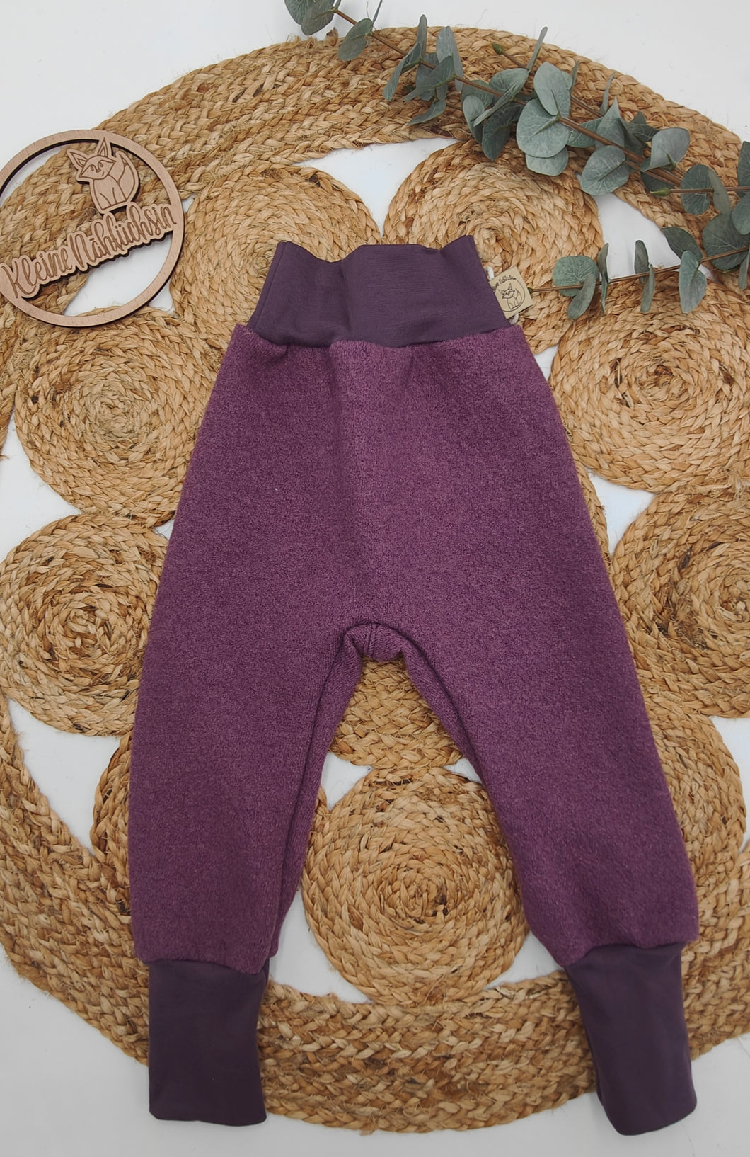 Gr. 86/92 einfache Walkhose Altrosa