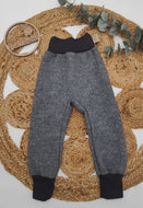 Gr. 98/104 einfache Walkhose Grau Melange