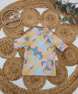 Gr. 74 UV-Badeshirt kurzarm, hohes Bündchen, Zitronen