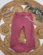 Gr. 116 Leggins Waffelstrickjersey Himbeere