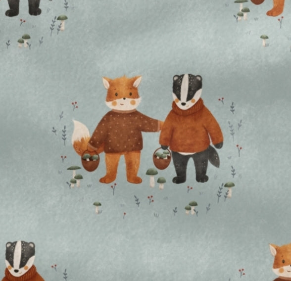 Stoffauswahl EP Fuchs und Dachs Jersey