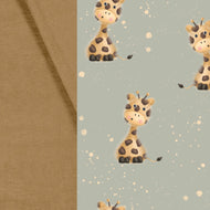 Bestellung Kinderdecke Musselin/Nicki 135x200cm EP Fluffy Giraffe/Karamell