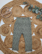 Gr. 68 Leggins Ripjersey Leo green dust