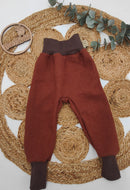Gr. 92/98 einfache Walkhose Cognac