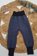 Gr. 92/98 einfache Walkhose Jeansblau