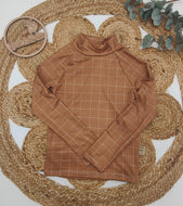 Gr. 134 UV-Badeshirt langarm, hohes Bündchen, Raster