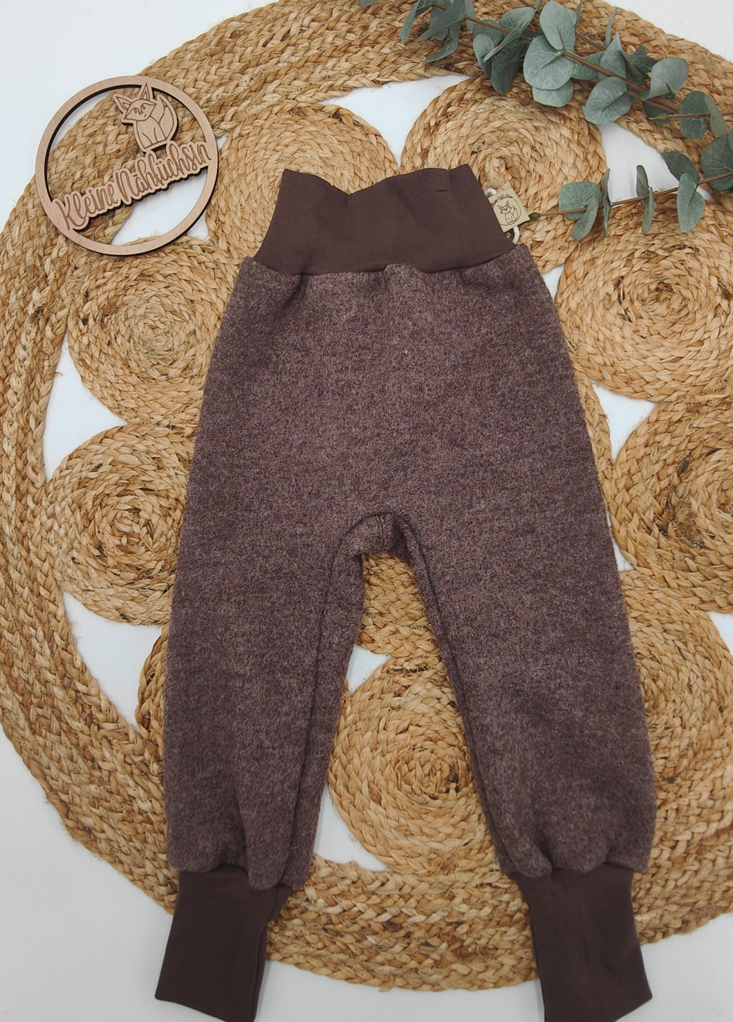 Gr. 92/98 einfache Walkhose Hellbraun