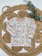 Gr. 86 Sweatshirt Ribjersey Wildblumen