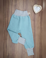 Gr. 74/80 Pumphose Uni Rib Meergrün