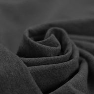 Sommersweat Uni Dunkelgrau meliert - Meterware